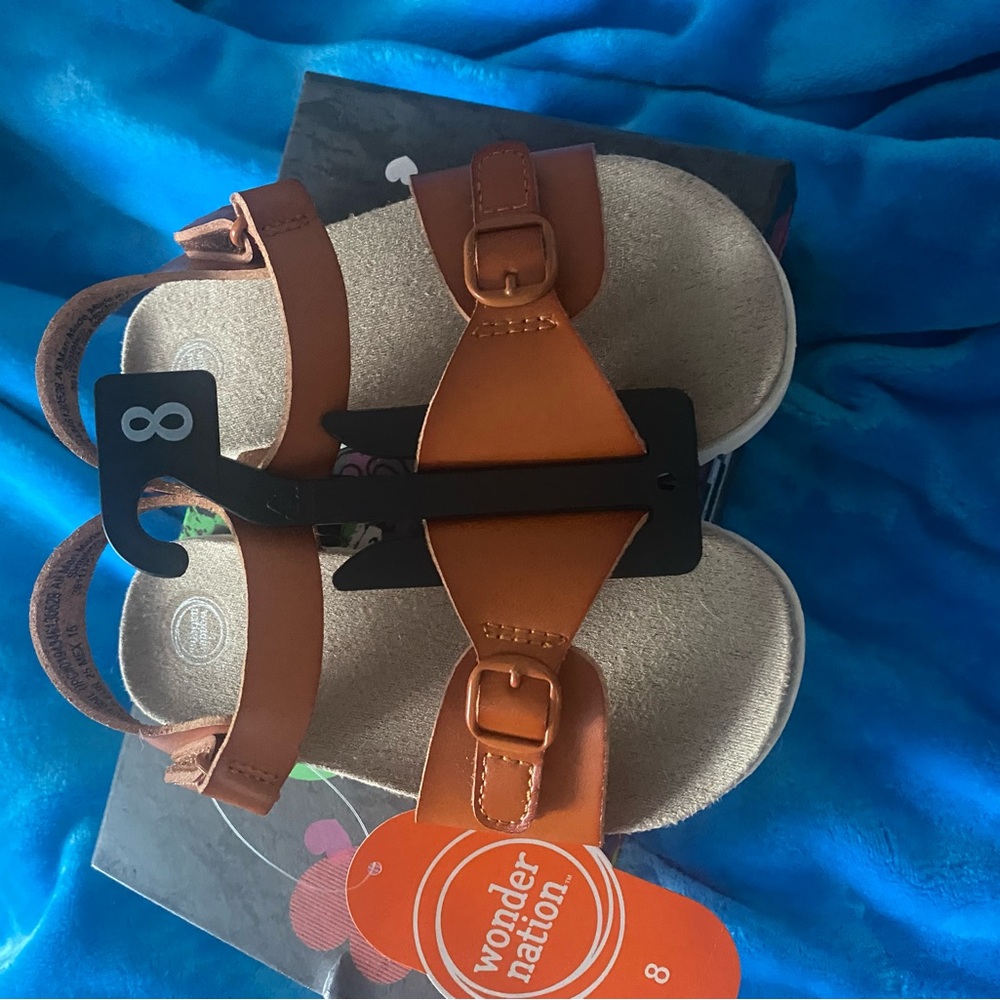 Little Girl’s Sandals | Size 8 | Brown | NEW!!! - Picture 5 of 6